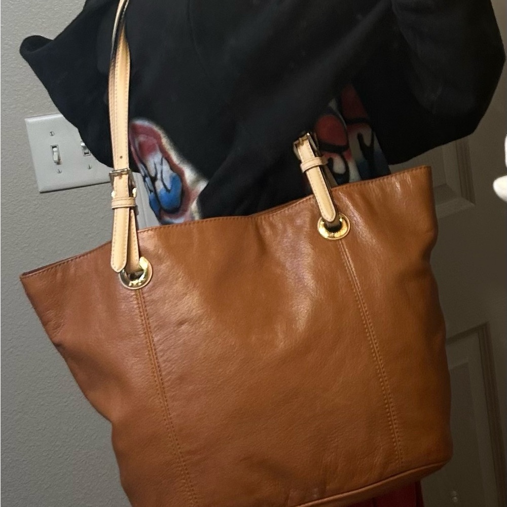 Michael Kors Orange Pebble Shoulder Bag